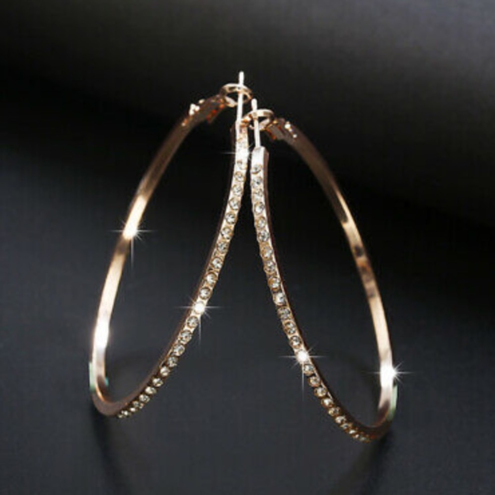 NEW Sterling Silver hoop earrings - Picture 2 of 4